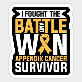 Appendix Cancer Survivor Appendix Cancer Awareness Sticker